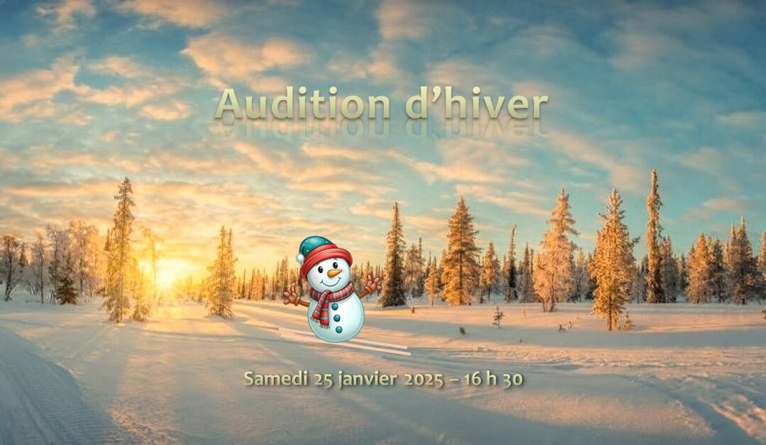 Concert-Audition hiver – Samedi 25 février 2025 | Salle Collet du conservatoire Jean-Philippe Rameau, Paris 6e